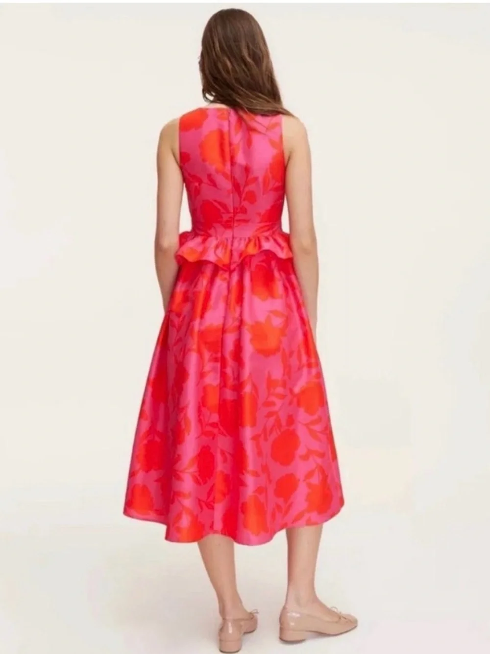 Kate Spade XTarget Classic Rose Peplum Midi Dress - Size 00 NWOT